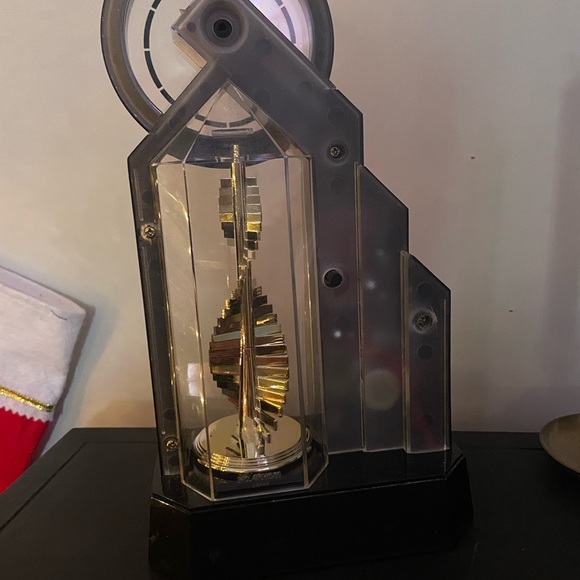 Rhythm. Black and Gold Wall Clock - Picture 4 of 4